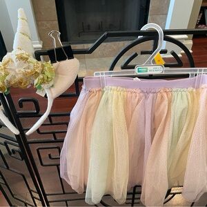 NEW Girls Unicorn skirt with horn